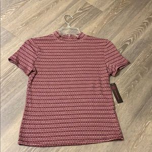 Maroon shirt plaid shirt!